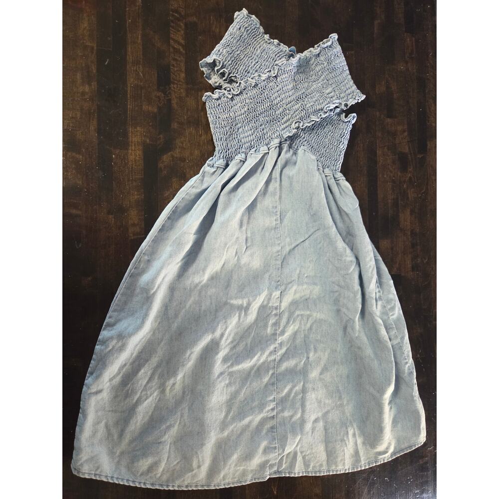 Show me Your Mumu Stone Washed Denim Stretch Y2K Dress Top Small - Picture 3 of 4